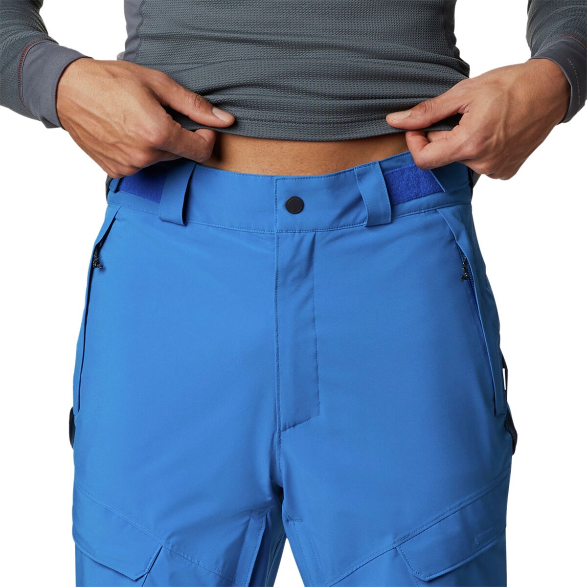 Columbia Men's Powder Stash Pant, Compass Blue, Medium X Short