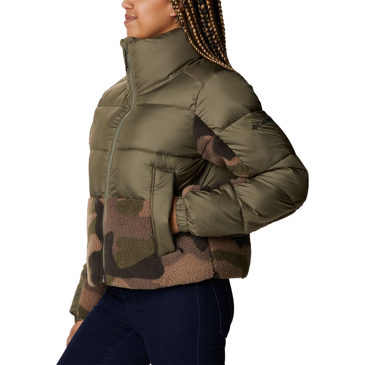 columbia long hybrid jacket