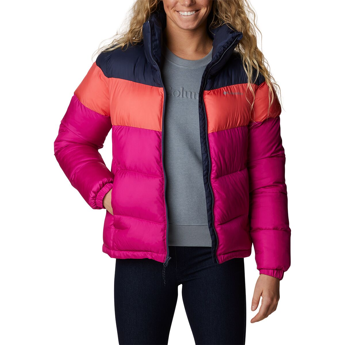 Columbia Puffect Color Blocked Jacket Women's Clothing