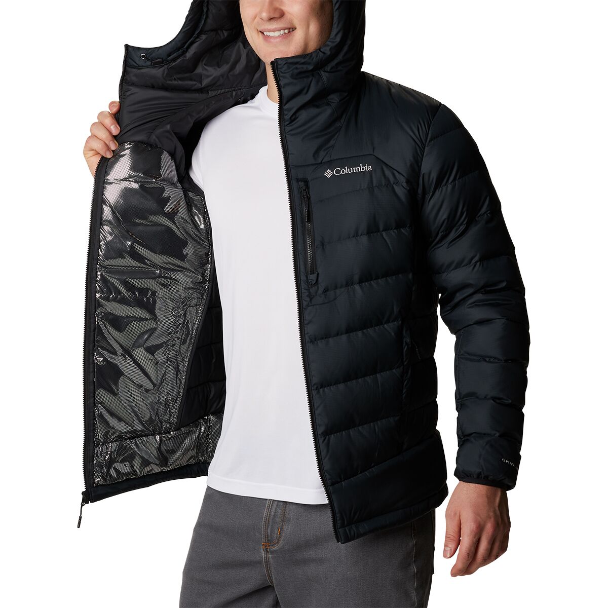 Columbia Autumn Park Down Hooded Jacket Men's Clothing