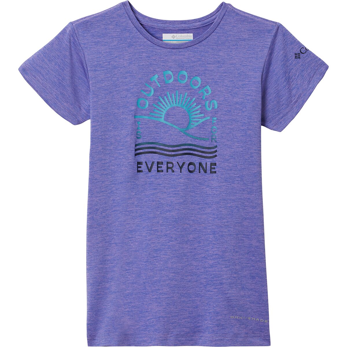 Columbia Girls Petit Pond Graphic Short Sleeve Tee - UPF 50 Sun Protection Shirt