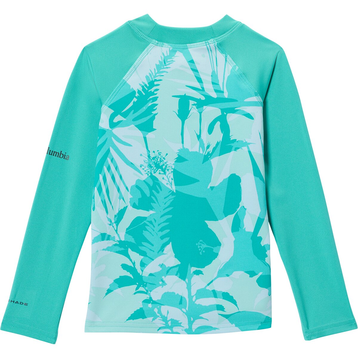 Детский топ Columbia Sandy Shores Printed Long-Sleeve Sunguard - Toddlers', цвет: Dolphin Botaniflage/Dolphin — фото 2