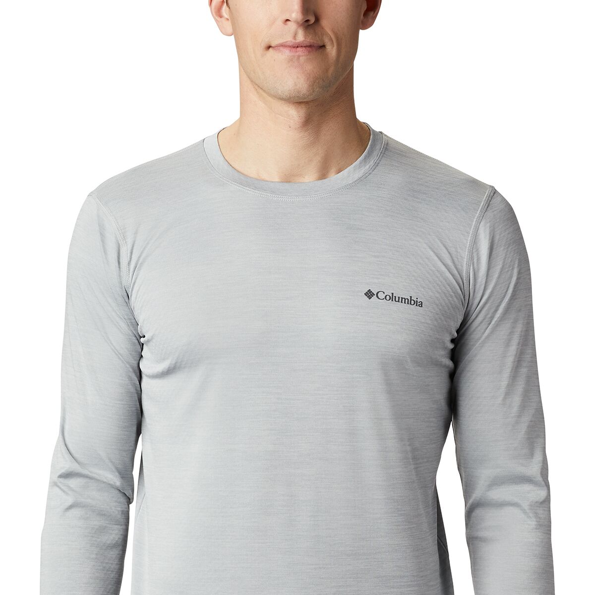 Maglietta da trekking Columbia M's Zero Rules LS Shirt Carbon Heather