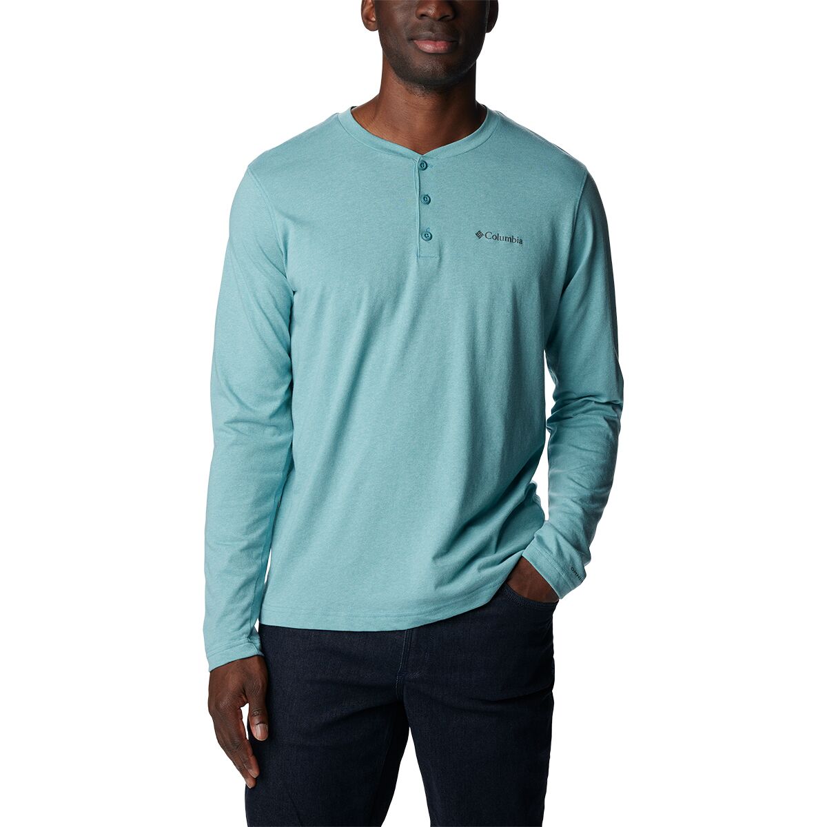 Haut Col Henley Manches Longues Columbia Homme - Taille XL, Couleur Beige - Neuf Avec étiquettes