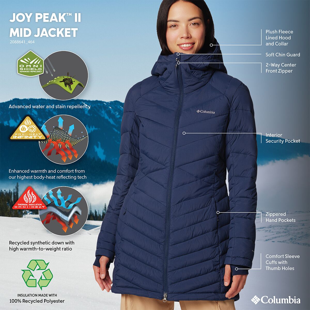 Columbia Joy Peak II Mid Jacket - Women´s