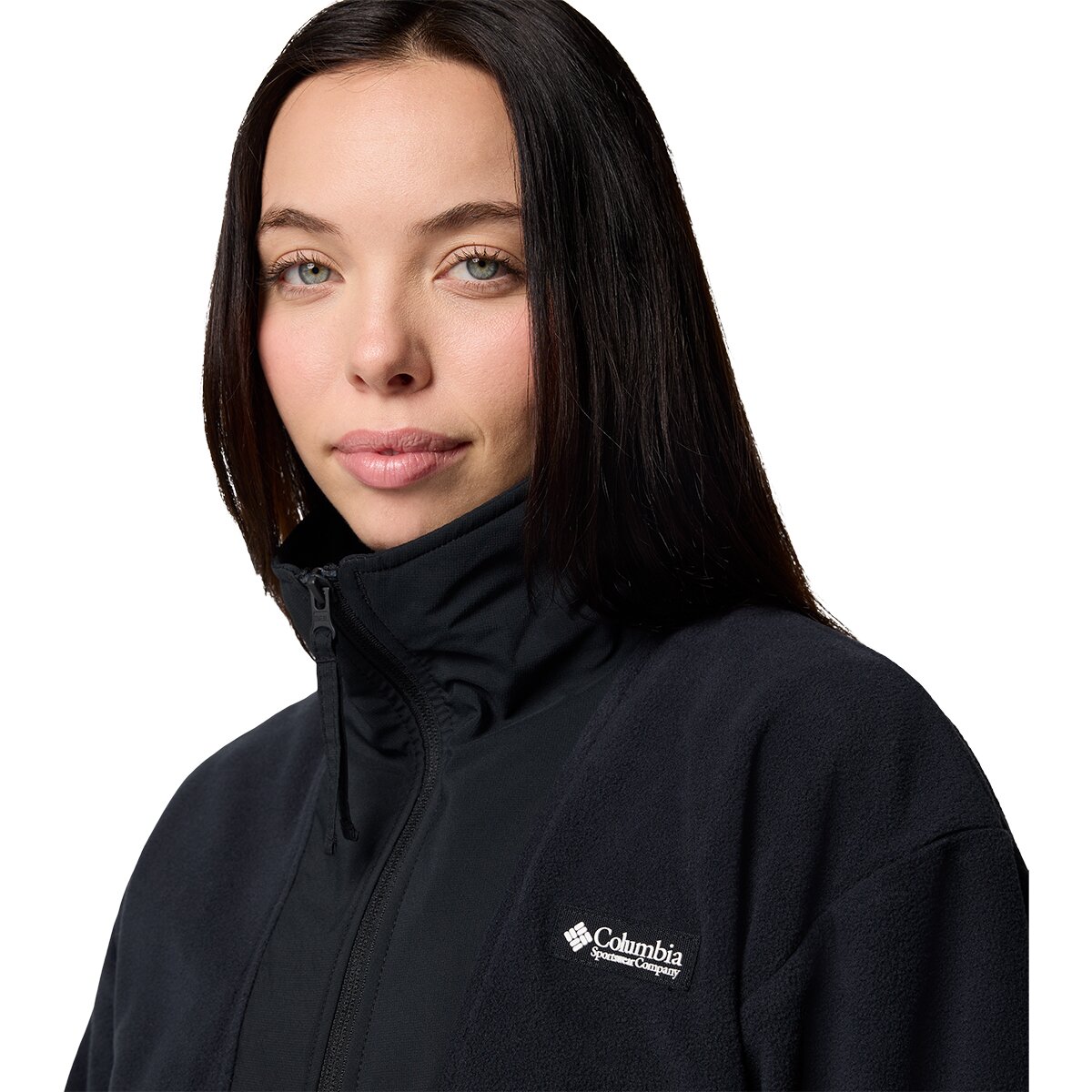 Женский свитер Columbia Sequoia Grove 1/2-Zip Fleece Pullover, цвет: Чёрный — фото 3