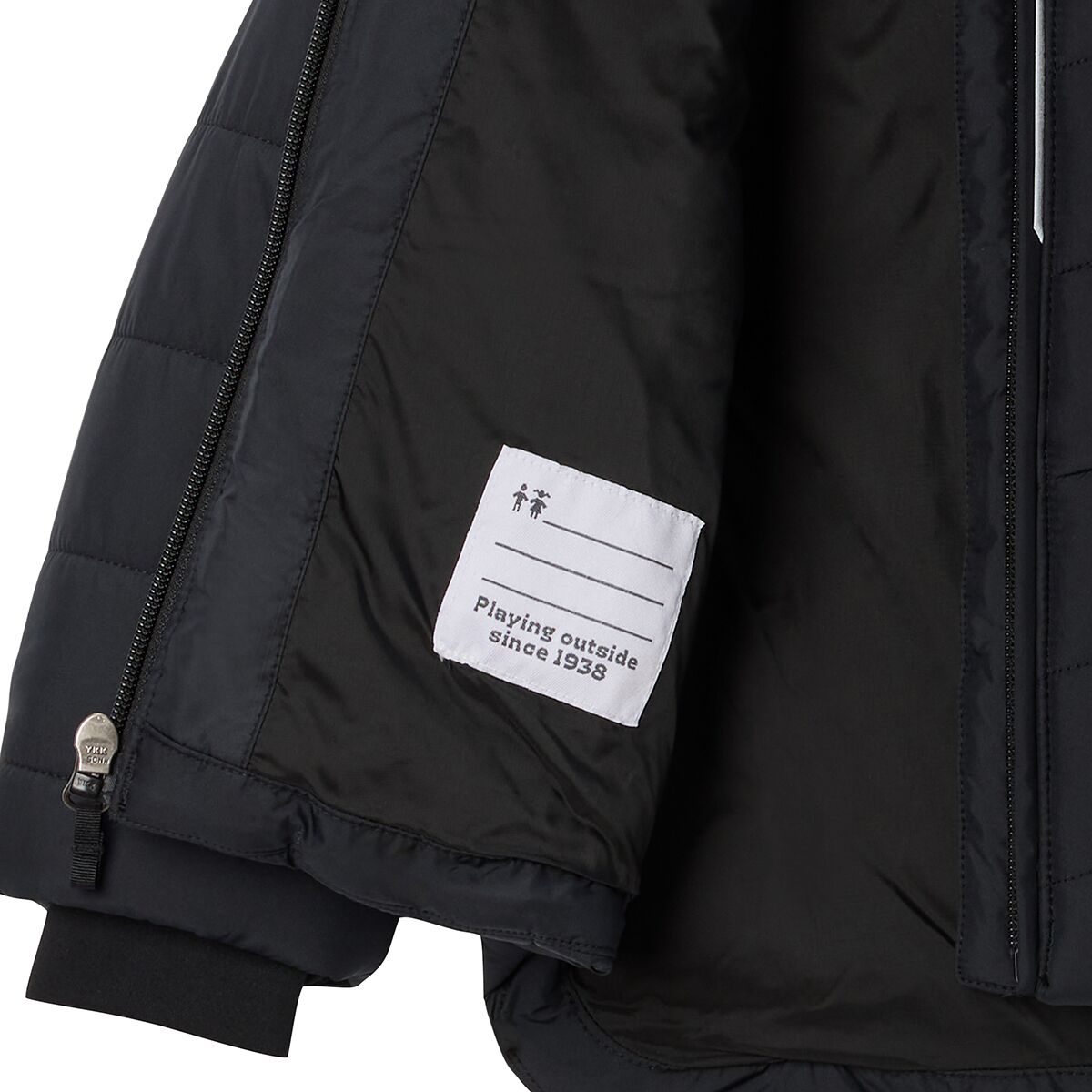 Куртка Columbia Katelyn Crest III Hooded для девочек-малышей, цвет: Чёрный — фото 2