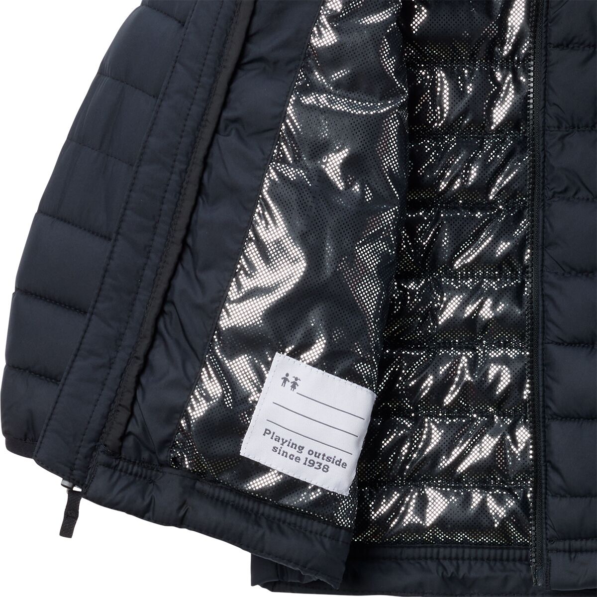 Куртка Columbia Powder Lite II Hooded Jacket для мальчиков-малышей, цвет: Чёрный — фото 3
