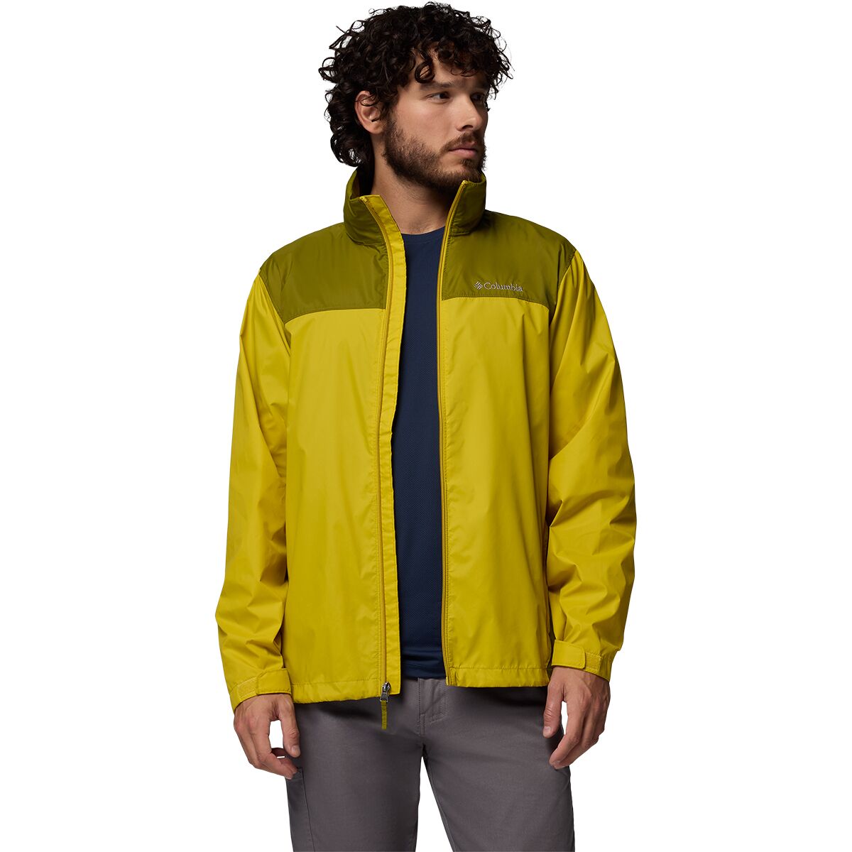 Мужская куртка Columbia Glennaker Lake II Rain Jacket, цвет: Состаренный мох / Зелёный — фото 3
