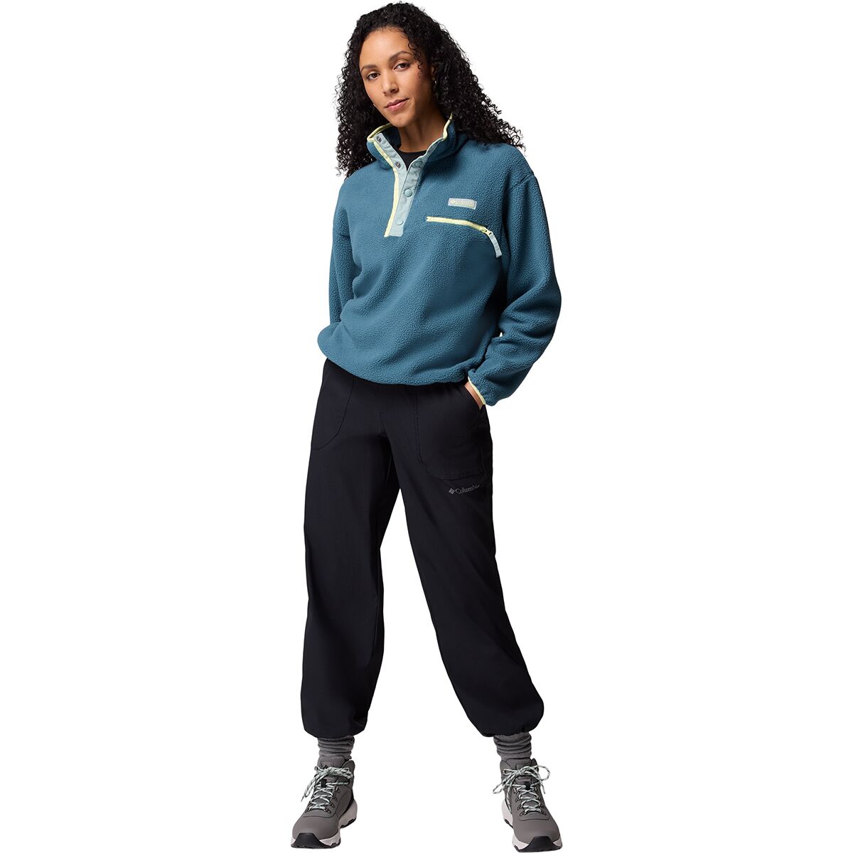 Columbia Helvetia II Cropped 1/2-Snap Fleece Pullover -...