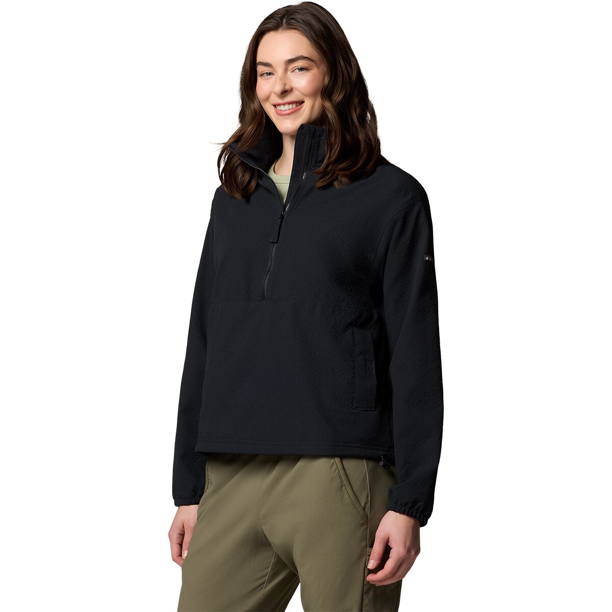 Женские толстовки Columbia Sucker For Summer 1/2-Zip Crew, цвет: Чёрный — фото 2