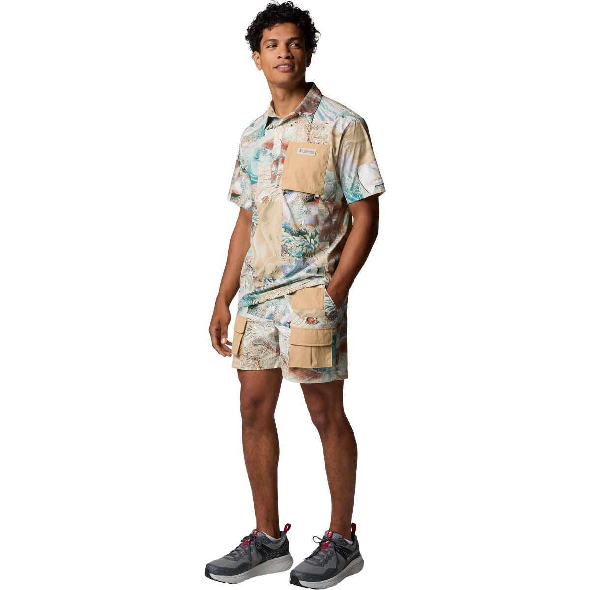 Columbia Cove Beach Printed Woven Short-Sleeve Shirt -...