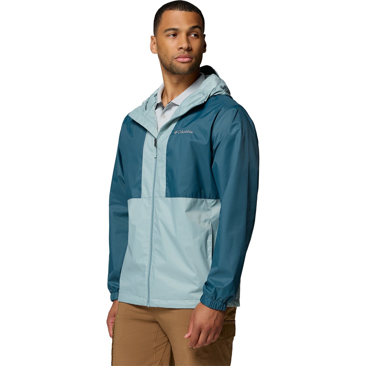 Мужская куртка Columbia Glenbrook Bend Rain Jacket, цвет: Синий — фото 2