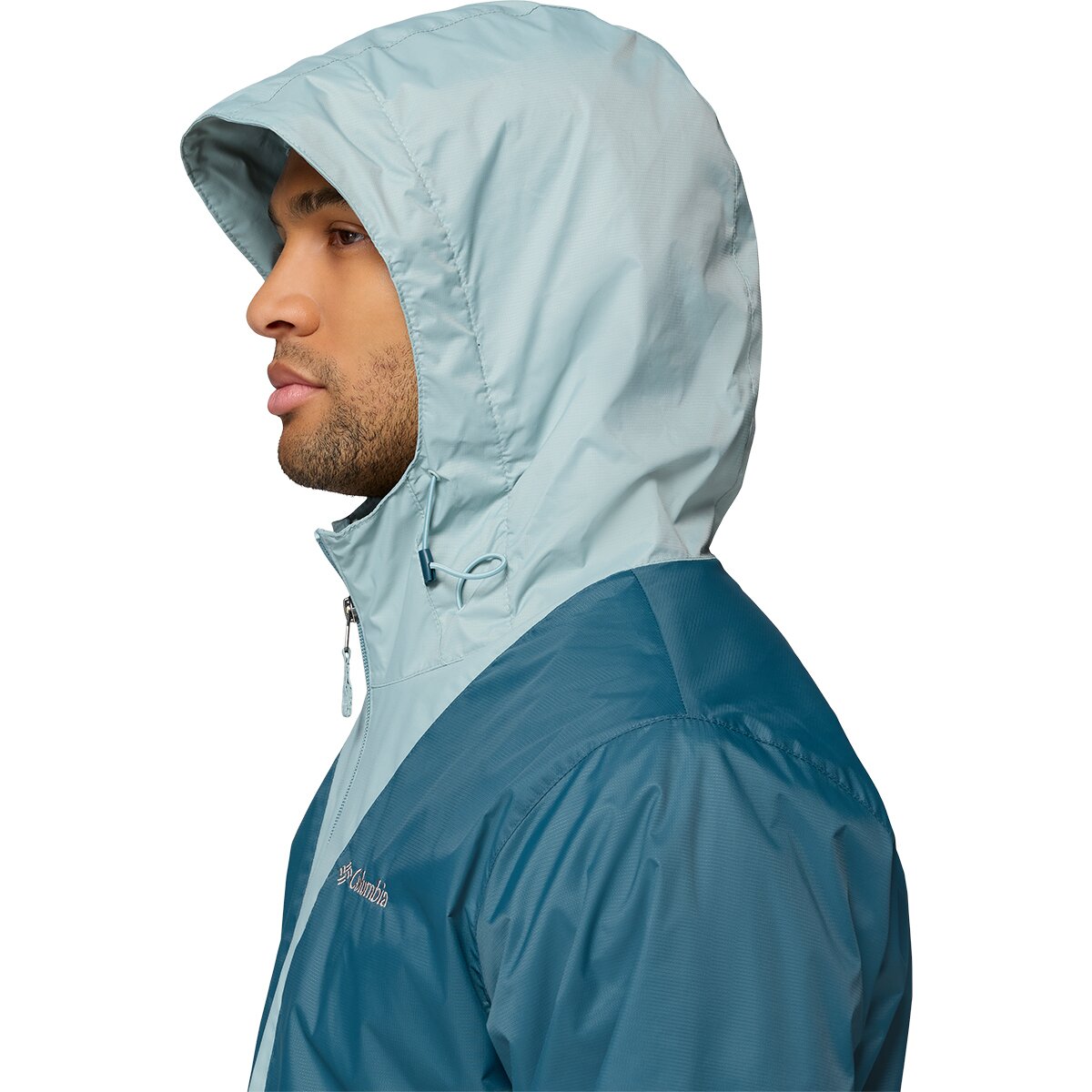 Мужская куртка Columbia Glenbrook Bend Rain Jacket, цвет: Синий — фото 6