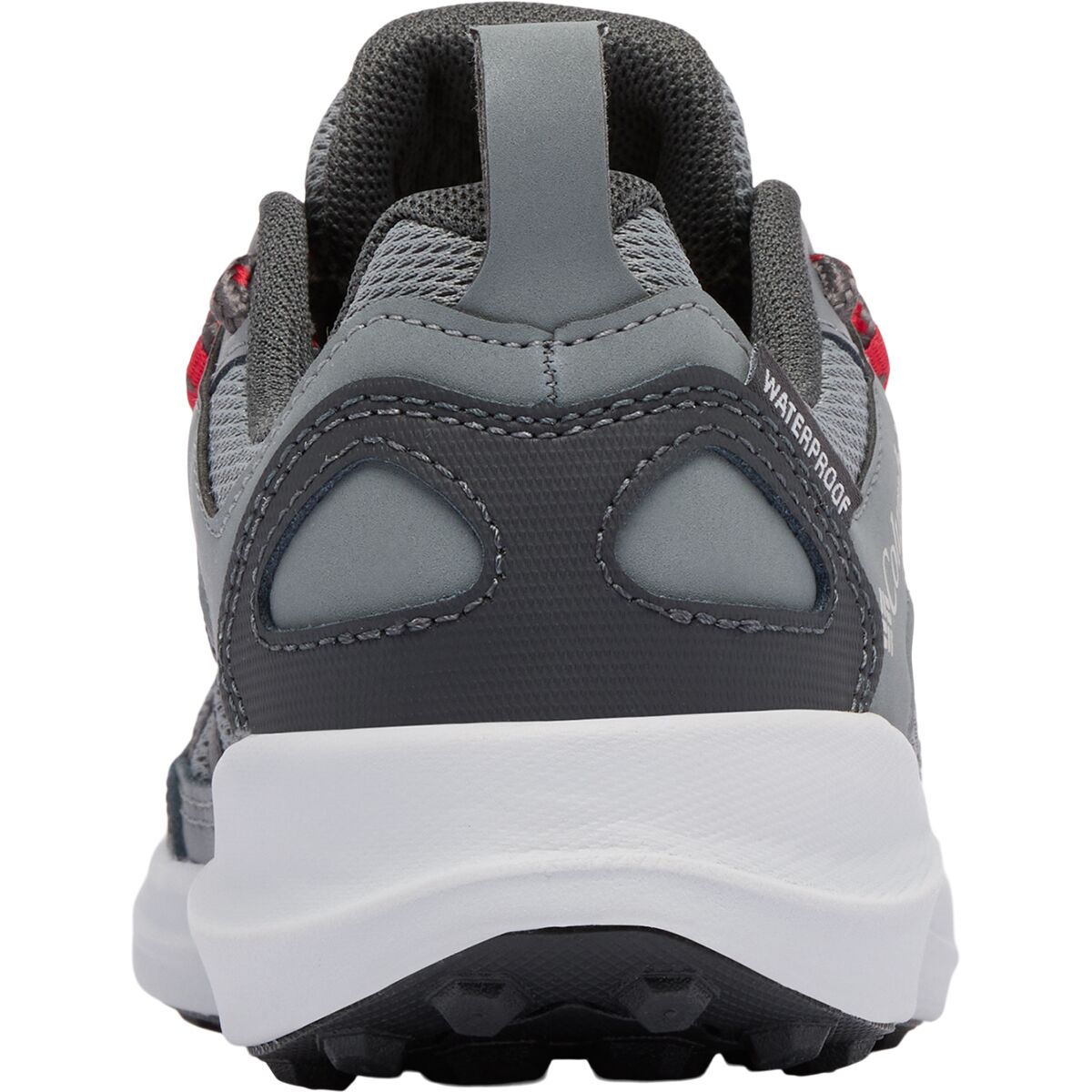 Детские кроссовки Columbia Peakfreak Rush Waterproof, цвет: Серый стальной / Красный — фото 3