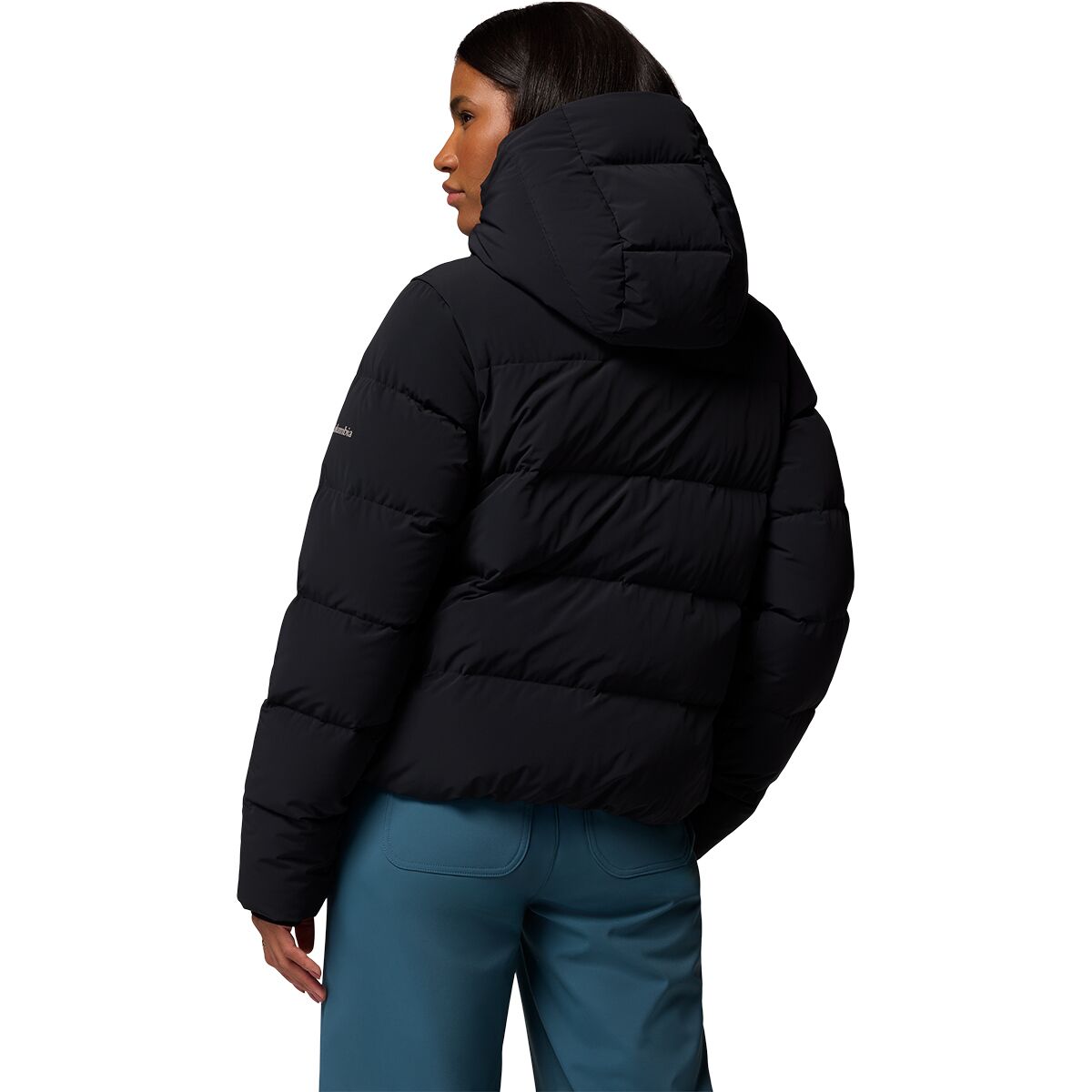 Женская куртка Columbia Amaze Puff Hooded, цвет: Чёрный — фото 2