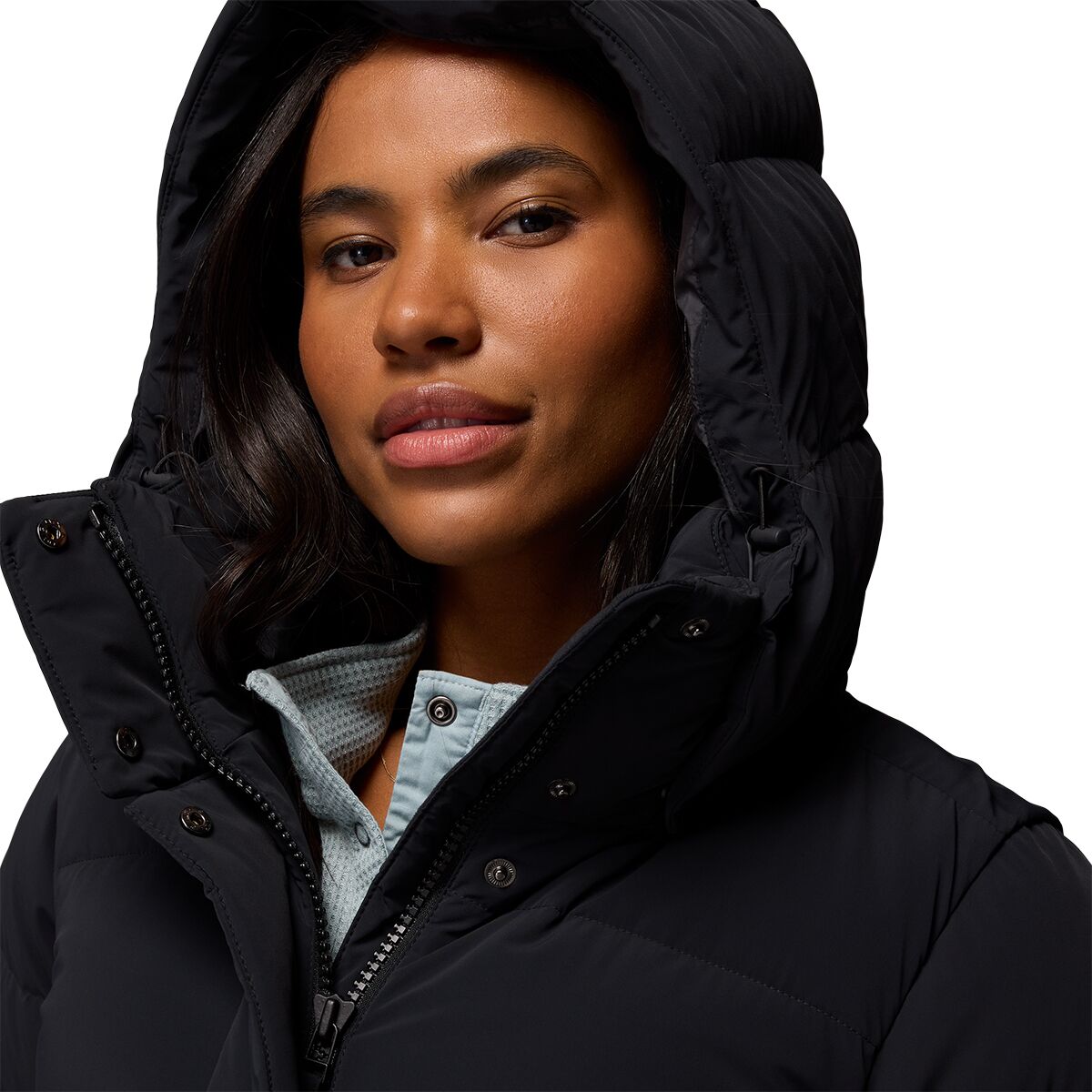 Женская куртка Columbia Amaze Puff Hooded, цвет: Чёрный — фото 12