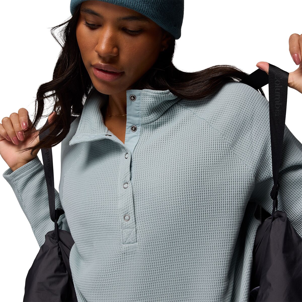 Женская куртка Columbia Amaze Puff Hooded, цвет: Чёрный — фото 5