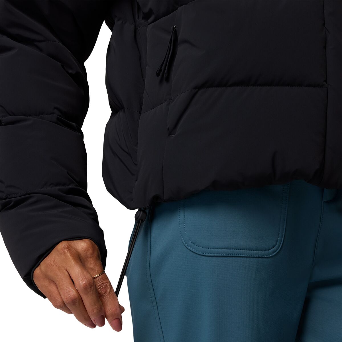 Женская куртка Columbia Amaze Puff Hooded, цвет: Чёрный — фото 9