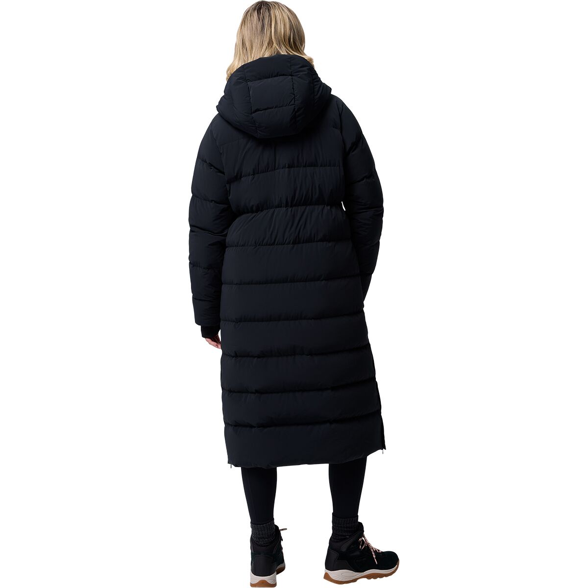 Женская куртка Columbia Amaze Puff Long Hooded, цвет: Чёрный — фото 2
