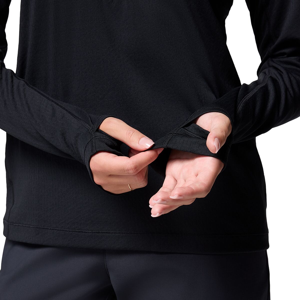Женские толстовки Columbia DriVenture 1/2-Zip Top, цвет: Чёрный — фото 5