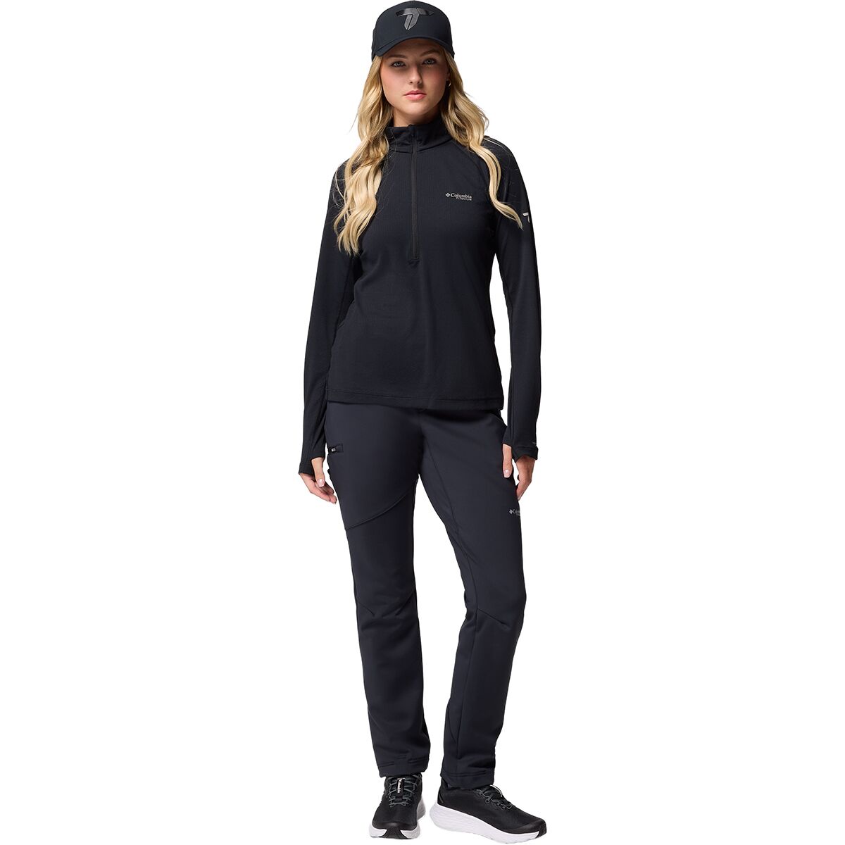 Женские толстовки Columbia DriVenture 1/2-Zip Top, цвет: Чёрный — фото 7