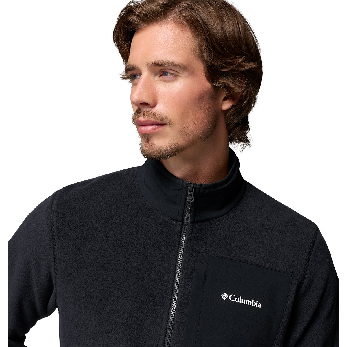 Мужской свитер Columbia Pacific Arch 200 1/2-Zip Fleece Pullover, цвет: Чёрный — фото 3