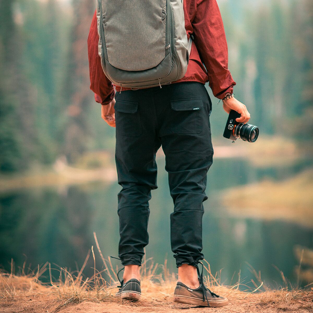 Брюки Coalatree Trailhead Slim - Unisex, цвет: Чёрный — фото 4