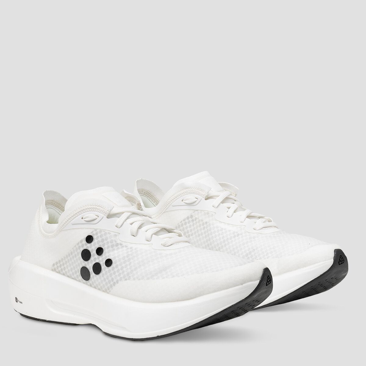 black bonded speed sneakers