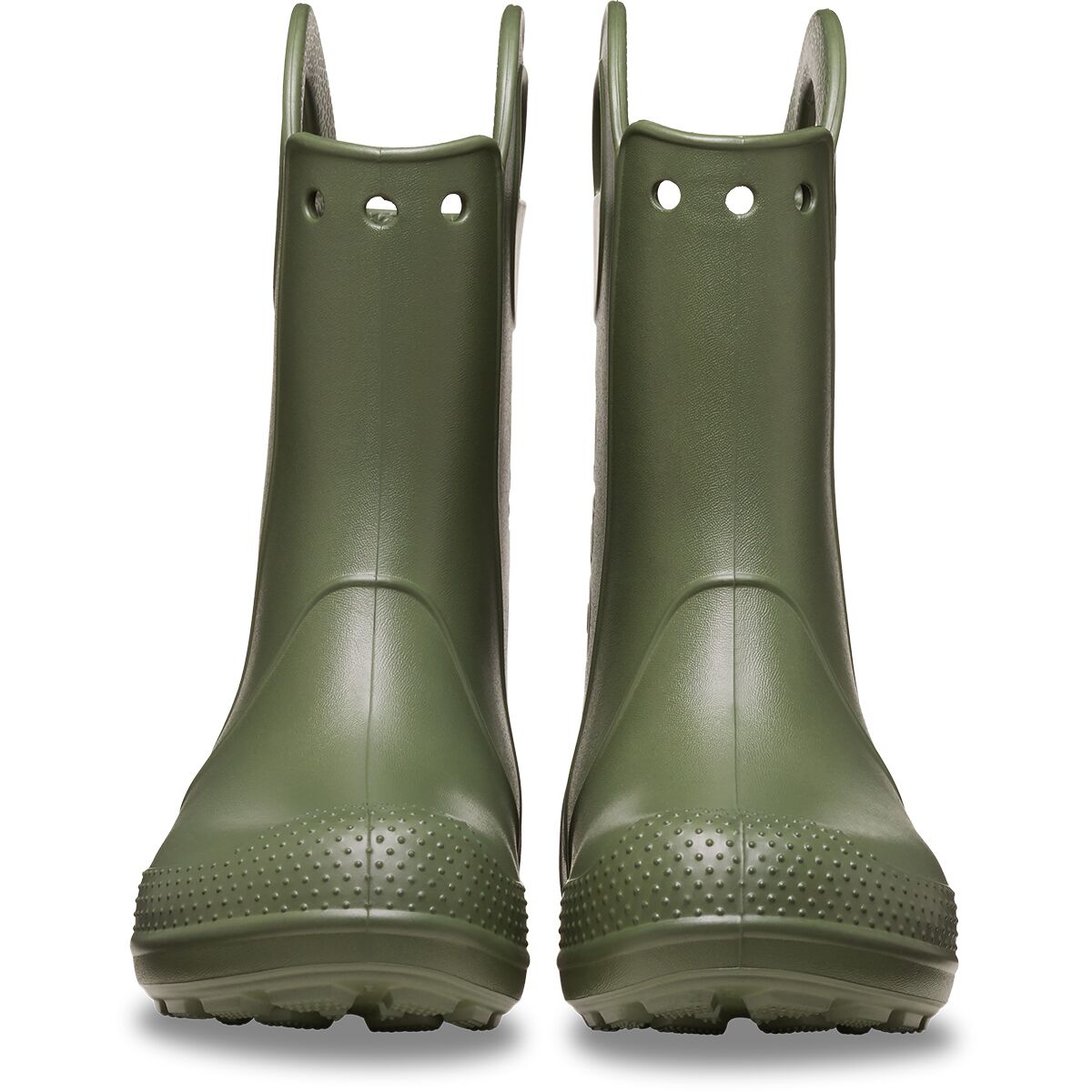 Детские ботинки Crocs Handle It Rain Boot, цвет: Армейский зелёный — фото 2