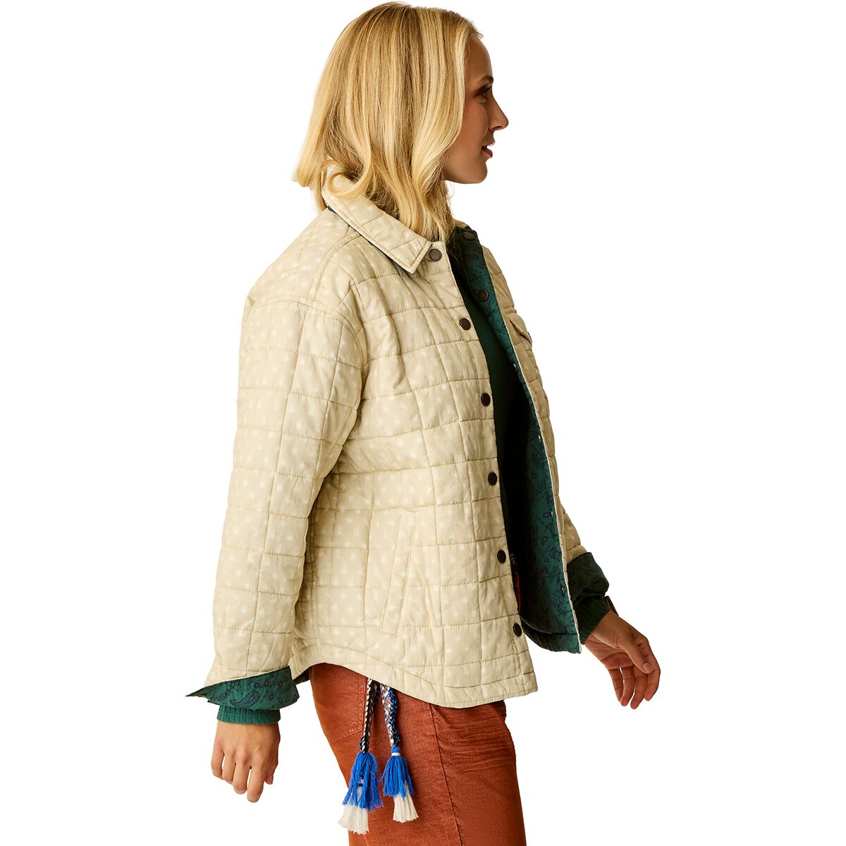 Женская куртка Carve Designs Marais Reversible, цвет: Серый — фото 3