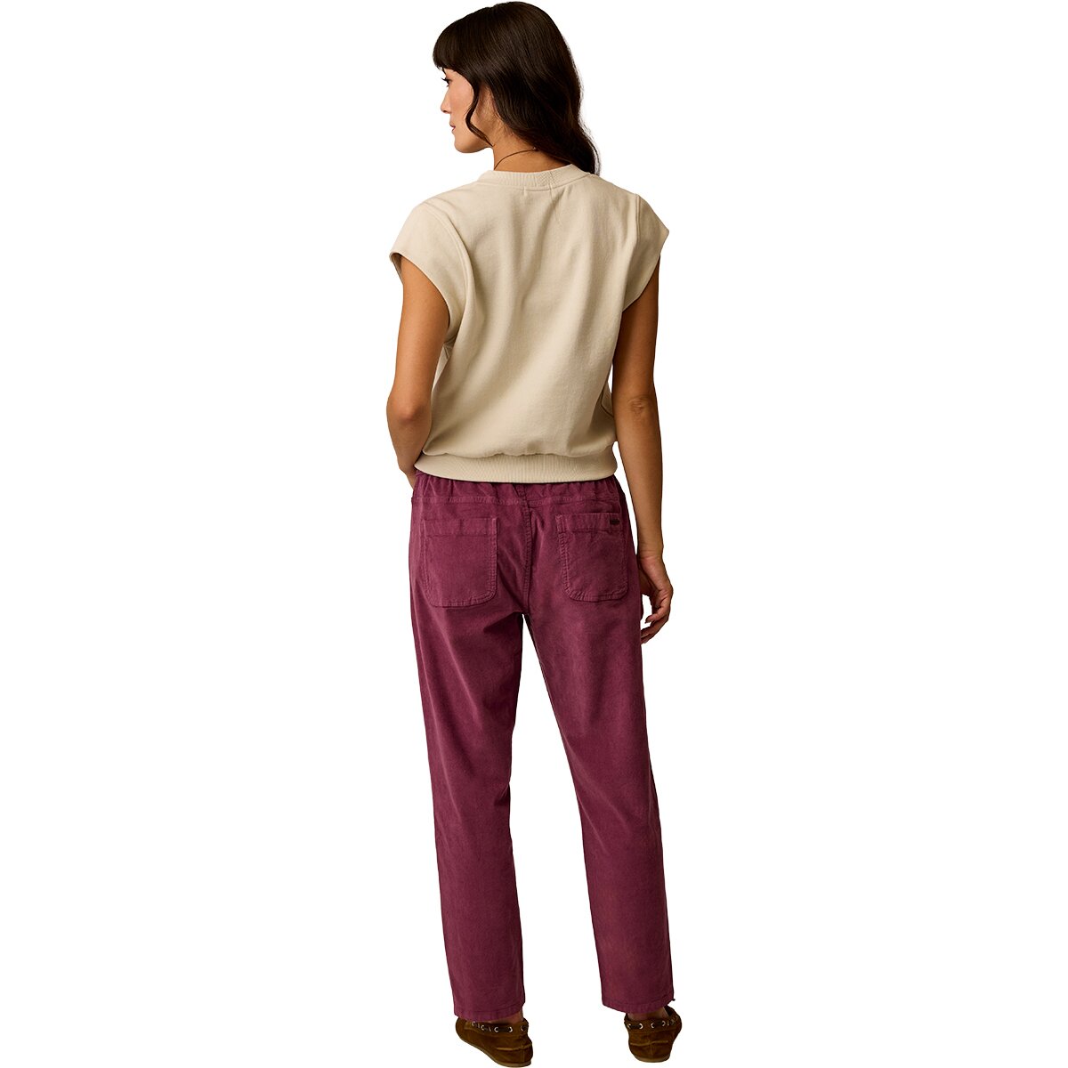 Женские брюки Carve Designs Zoe Buttercord Pant, цвет: Bramble — фото 3