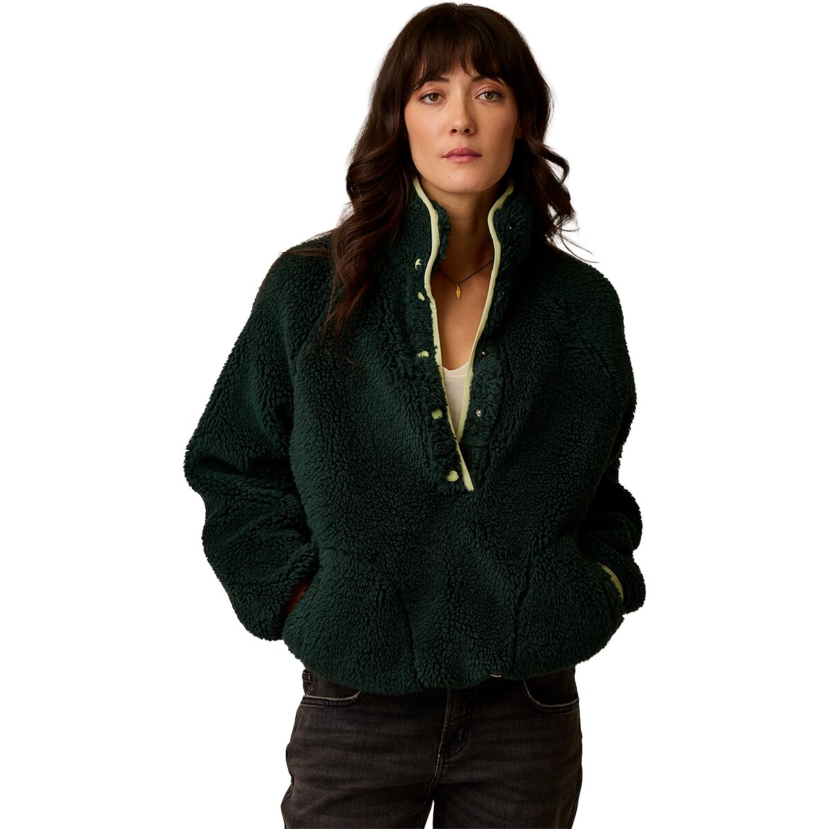 Женский свитер Carve Designs Scout Fleece Pullover, цвет: Тёмный сосновый