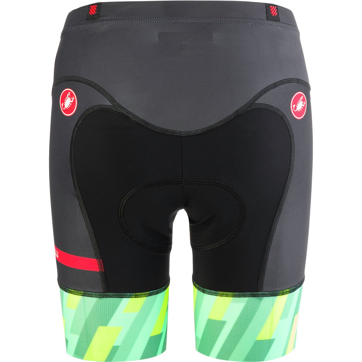 Castelli Free Donna Tri Shorts - Women's XS Triathlon Shorts In Black/Yellow Fluo