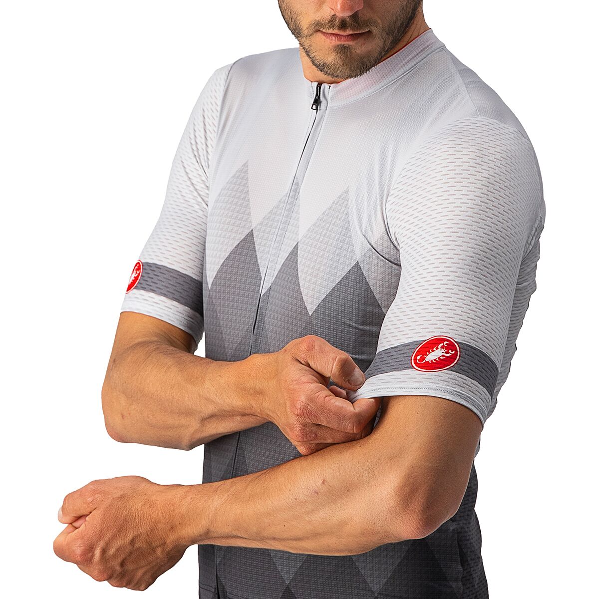 Maillot Cyclisme Castelli Velo Vintage – Homme Taille L – Short Sleeve Multicolore