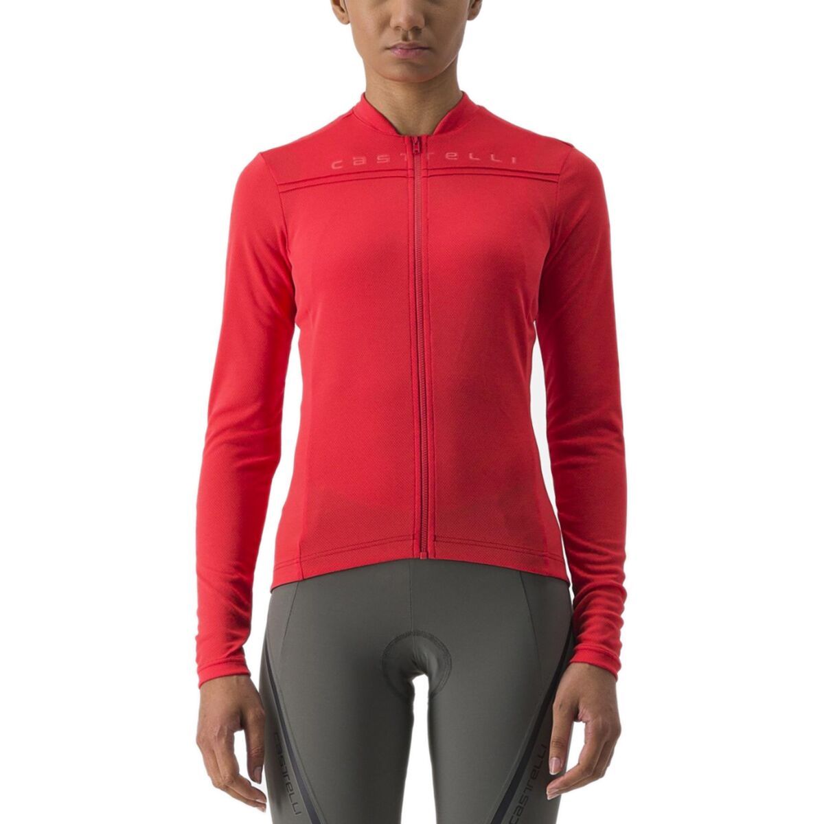 Castelli Maillot Manches Courtes Femme - Espresso - lauren/sponsor 005SP