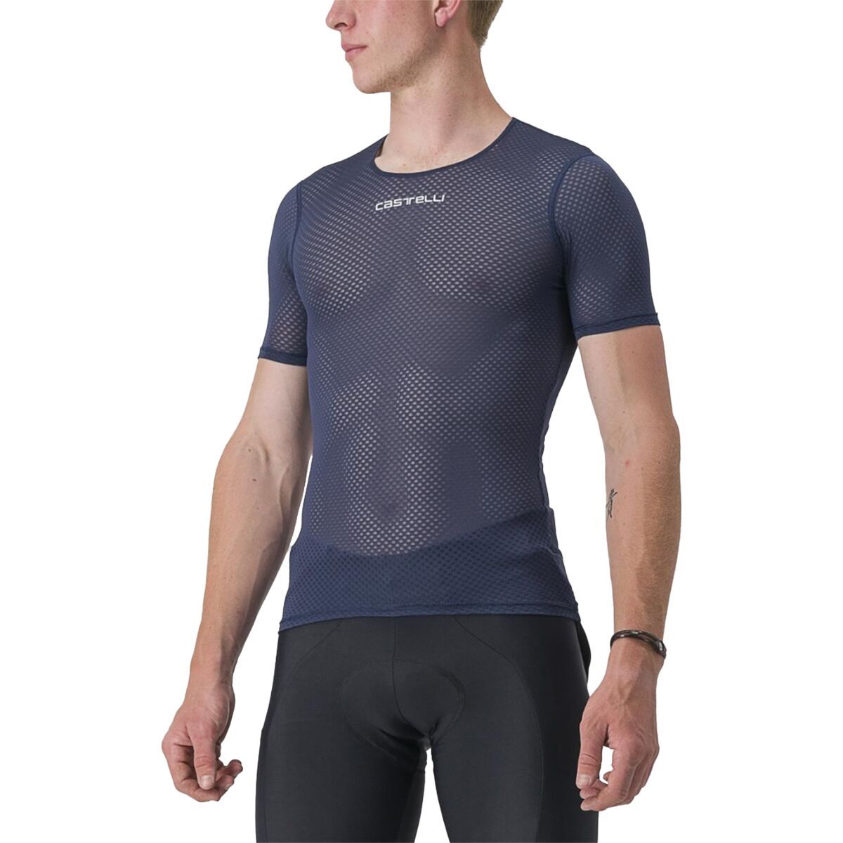 Castelli PRO Mesh Sleeve Maglia Intima Uomo - Silver Gray, M - Tessuto Rete 3D Traspirante Per Ciclismo