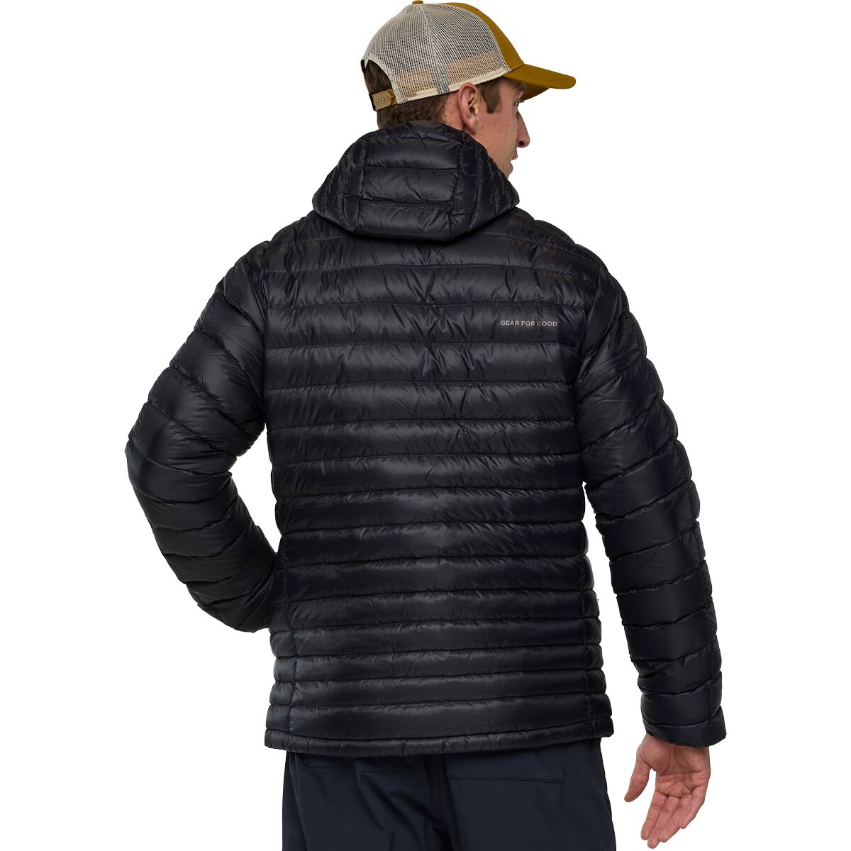 Мужская куртка Cotopaxi Fuego Hooded Down Jacket, цвет: Чёрный — фото 2