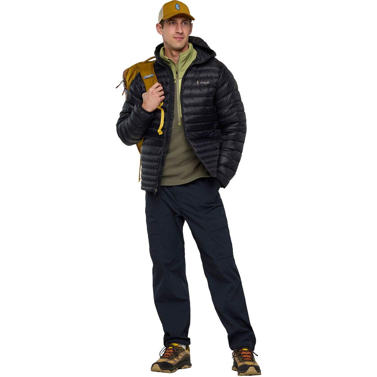 Мужская куртка Cotopaxi Fuego Hooded Down Jacket, цвет: Чёрный — фото 10