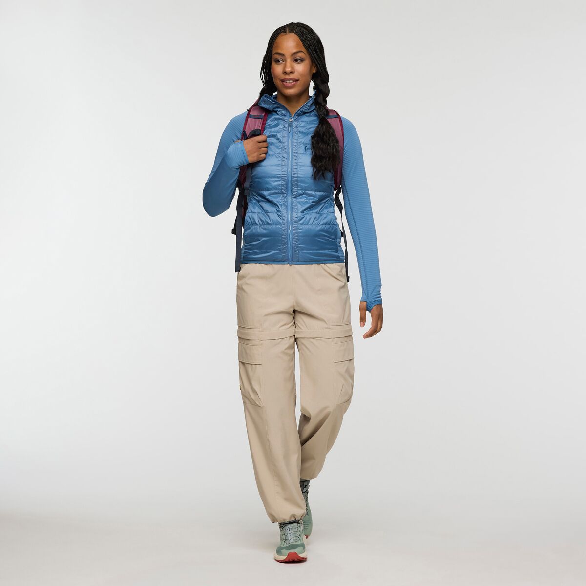 Женская куртка Cotopaxi Capa Hybrid Insulated Hooded, цвет: Fjord — фото 7