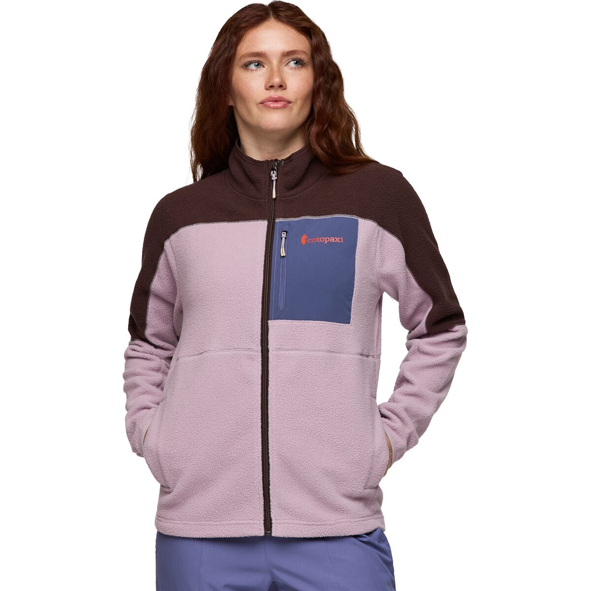 Женская куртка Cotopaxi Abrazo Fleece Full-Zip, цвет: Кофейный / Кварцевый