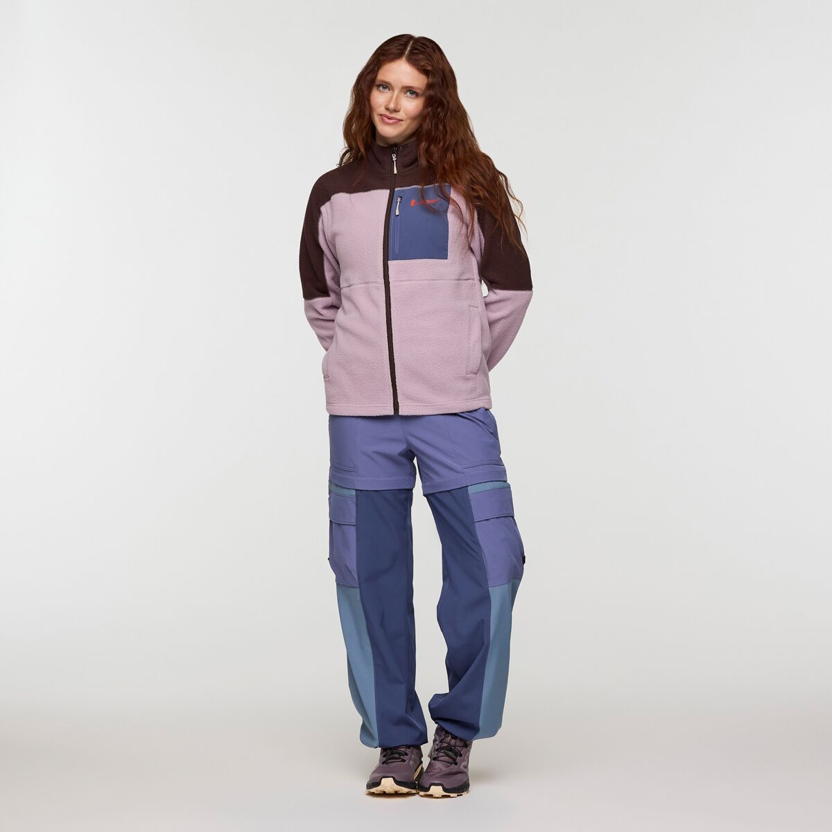 Женская куртка Cotopaxi Abrazo Fleece Full-Zip, цвет: Кофейный / Кварцевый — фото 7