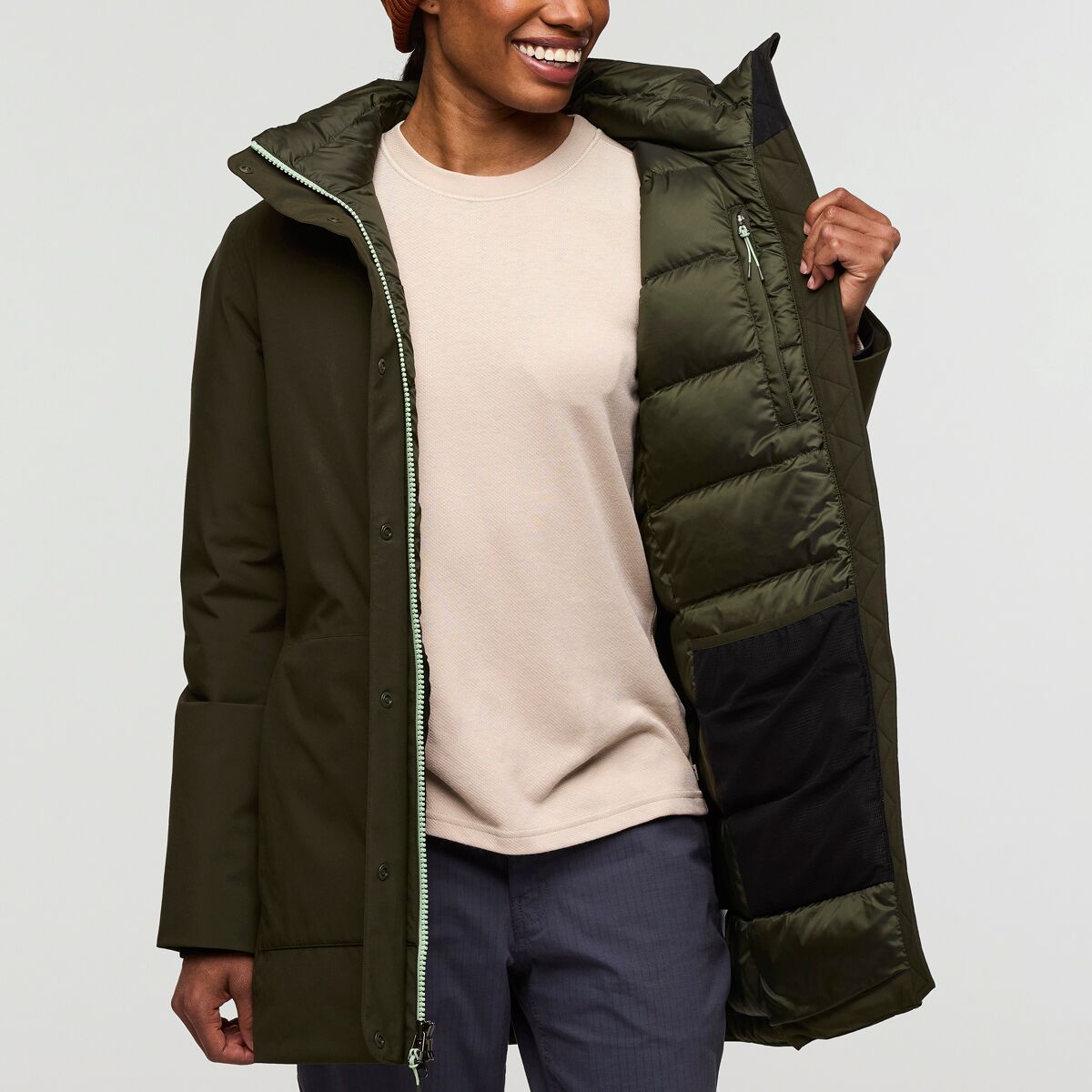 Женская куртка Cotopaxi Calidez Down Parka, цвет: Woods — фото 6