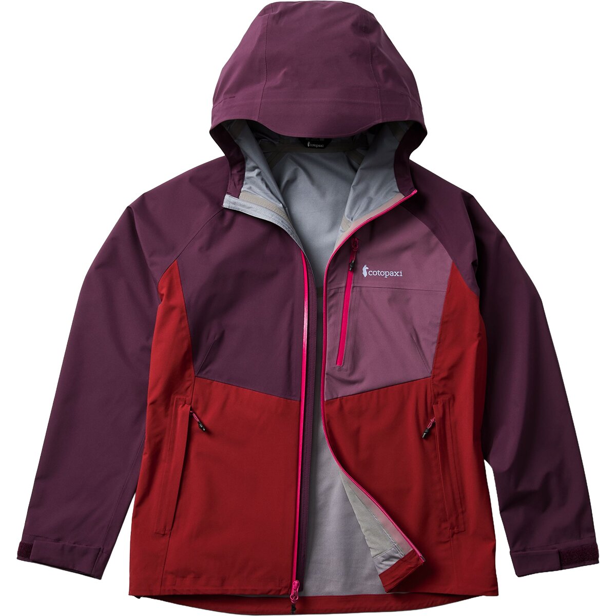 Женская куртка Cotopaxi Impermeo 3L Hooded Shell, цвет: Малиновый — фото 9