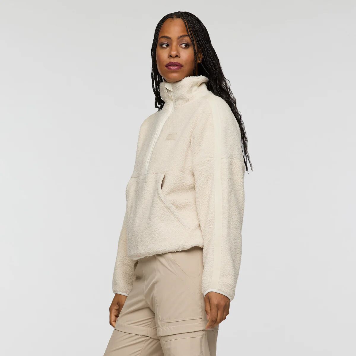 Женский свитер Cotopaxi Bacano Fleece Pullover, цвет: Кремовый / Костяной — фото 3
