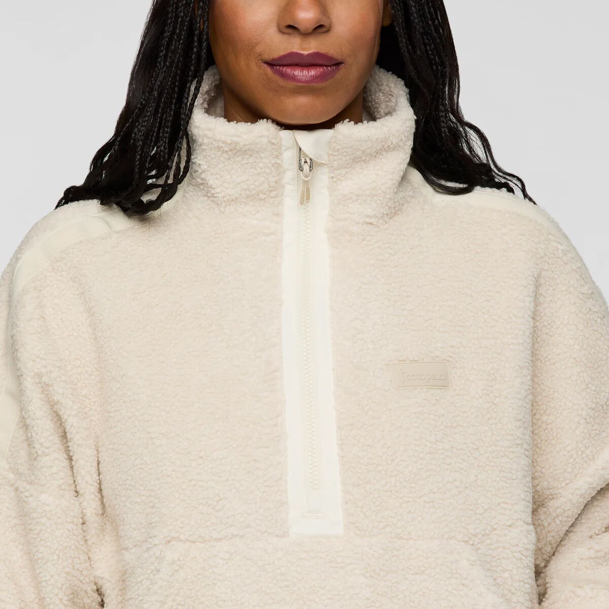 Женский свитер Cotopaxi Bacano Fleece Pullover, цвет: Кремовый / Костяной — фото 6