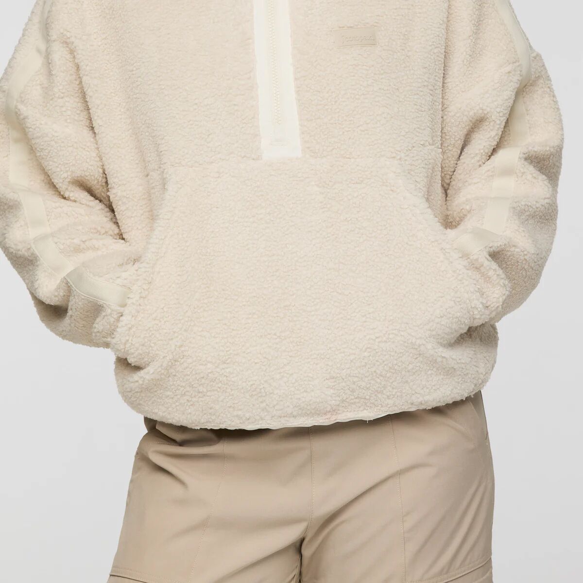 Женский свитер Cotopaxi Bacano Fleece Pullover, цвет: Кремовый / Костяной — фото 7