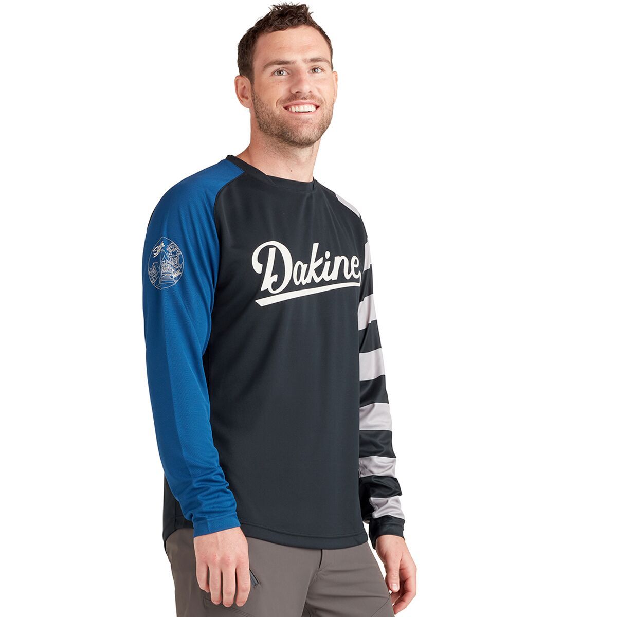 thrillium long sleeve bike jersey