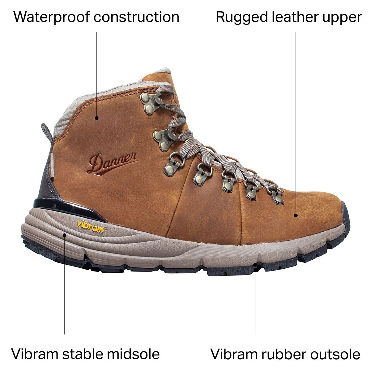 Danner Mountain 600 Full Grain Leather Hiking Boot -...