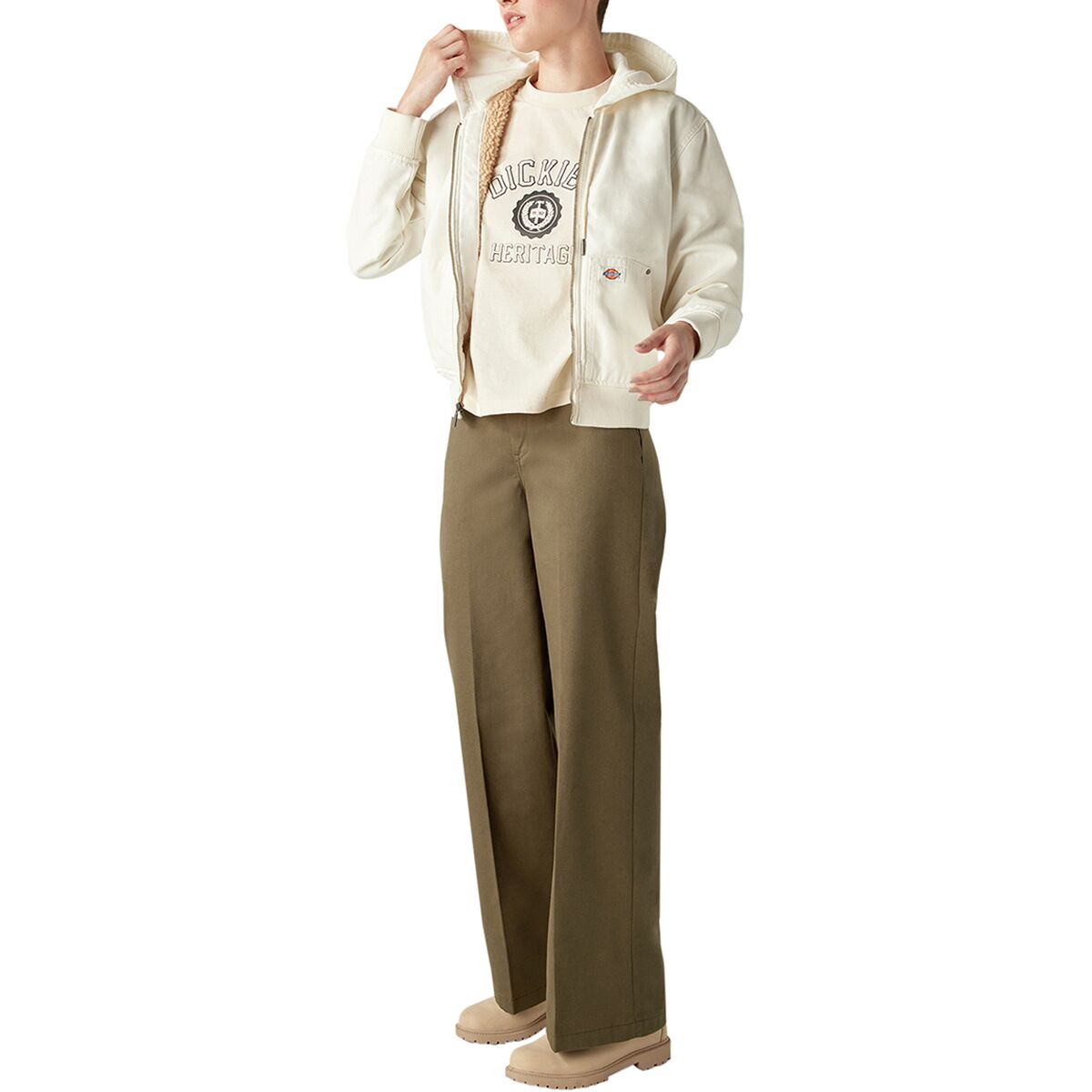 Dickies Duck Canvas Textured Fleece Lined Jacket -...